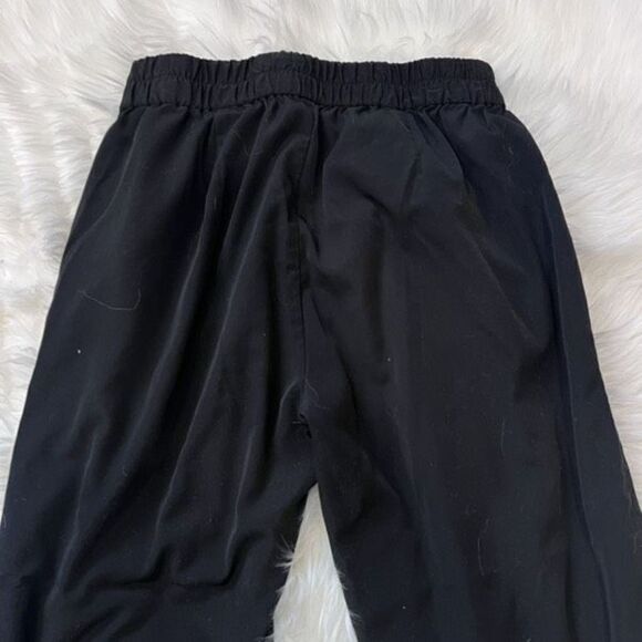 Lilla P Jogger Pants Size small black elastic waist polyethylene comfort cozy‎ - Picture 6 of 11